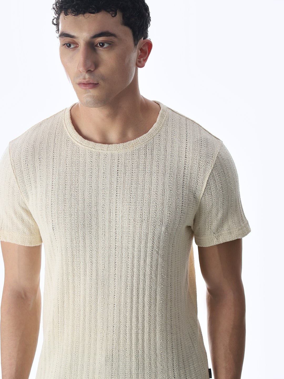 Jacquard Cotton T-shirt