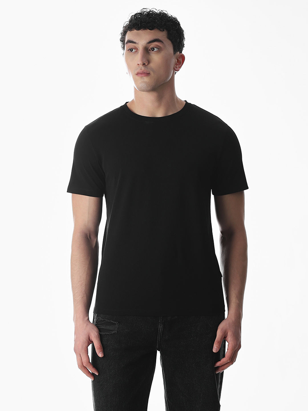 Classic Black Cotton T-shirt