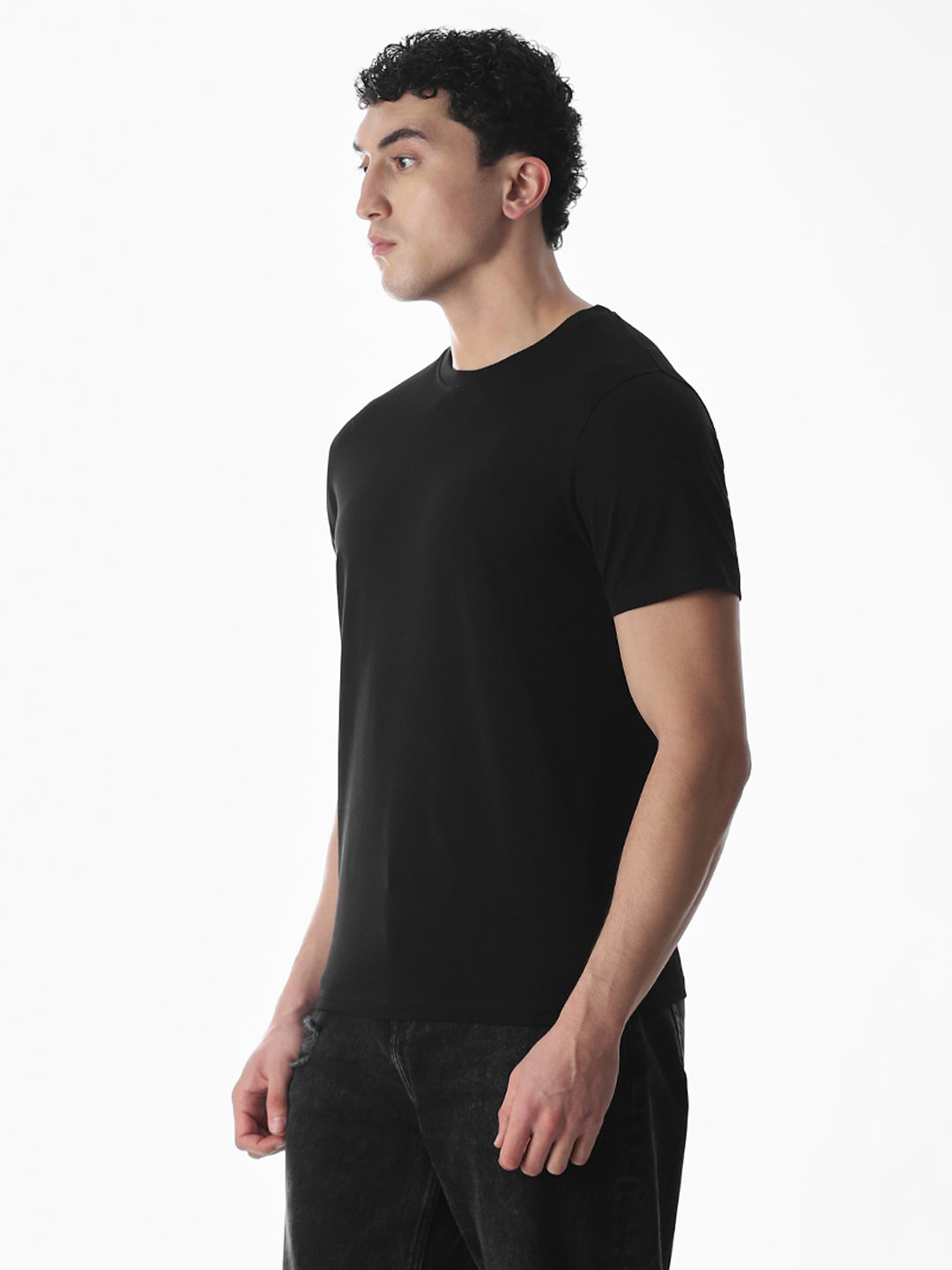 Classic Black Cotton T-shirt