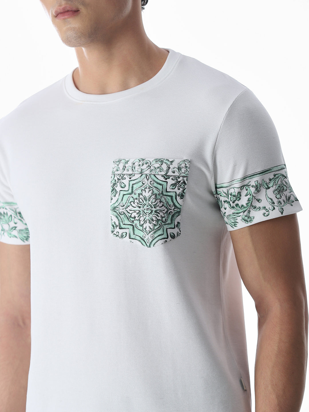 Printed Pocket Cotton T-shirt