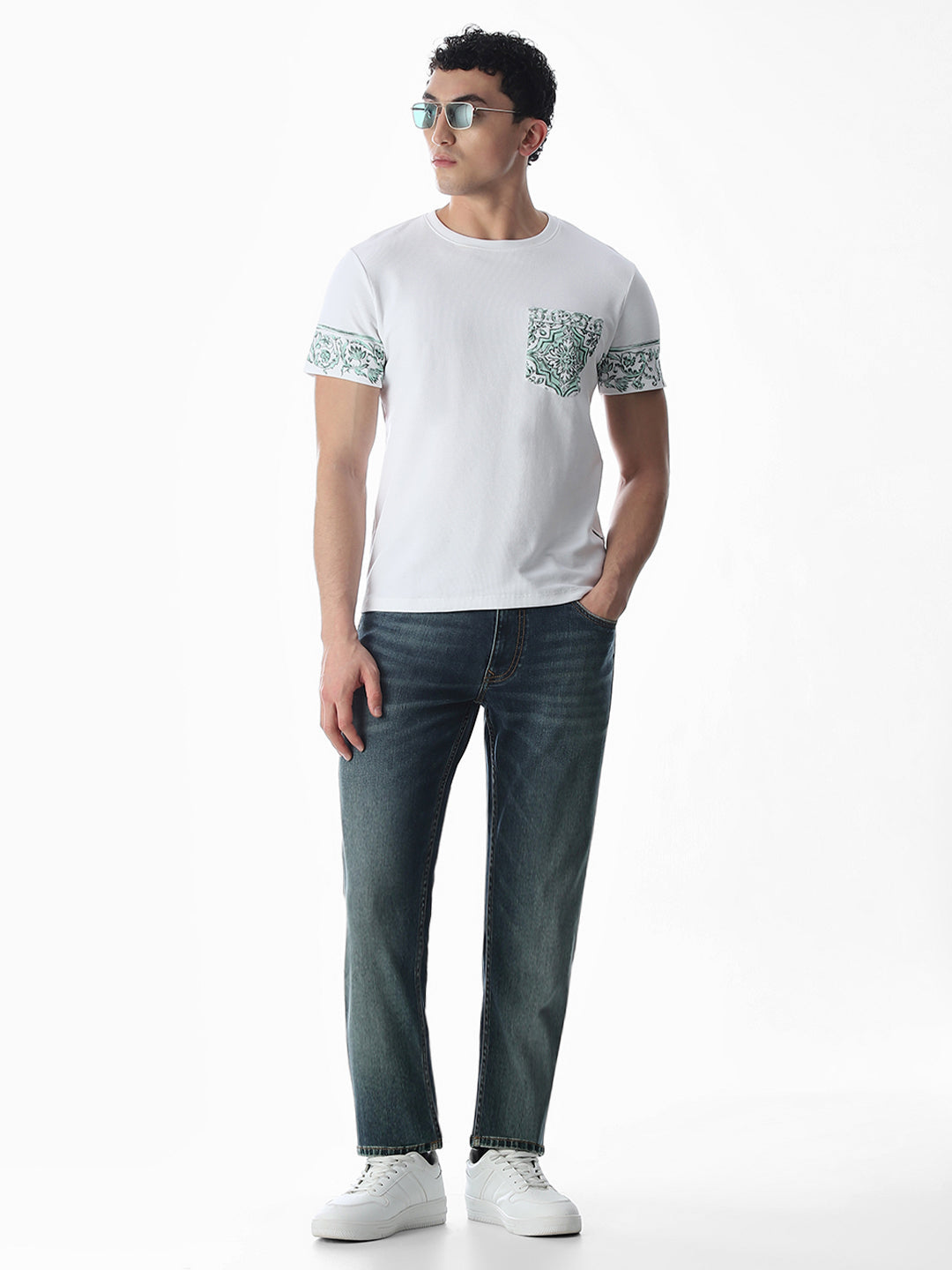 Printed Pocket Cotton T-shirt