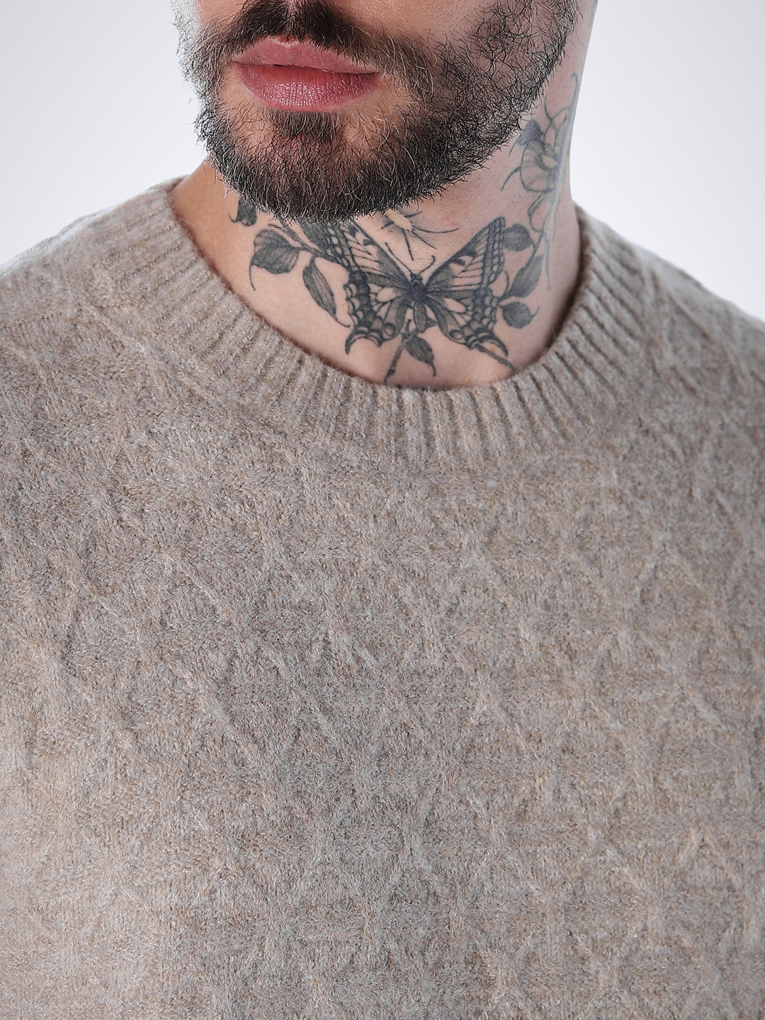 Structured Crew Neck Pullover