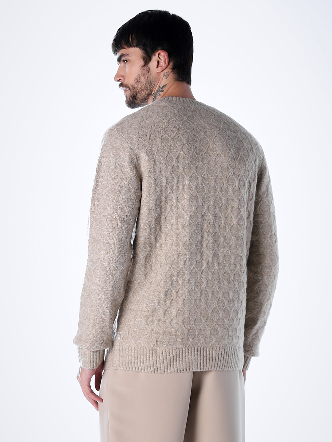 Structured Crew Neck Pullover