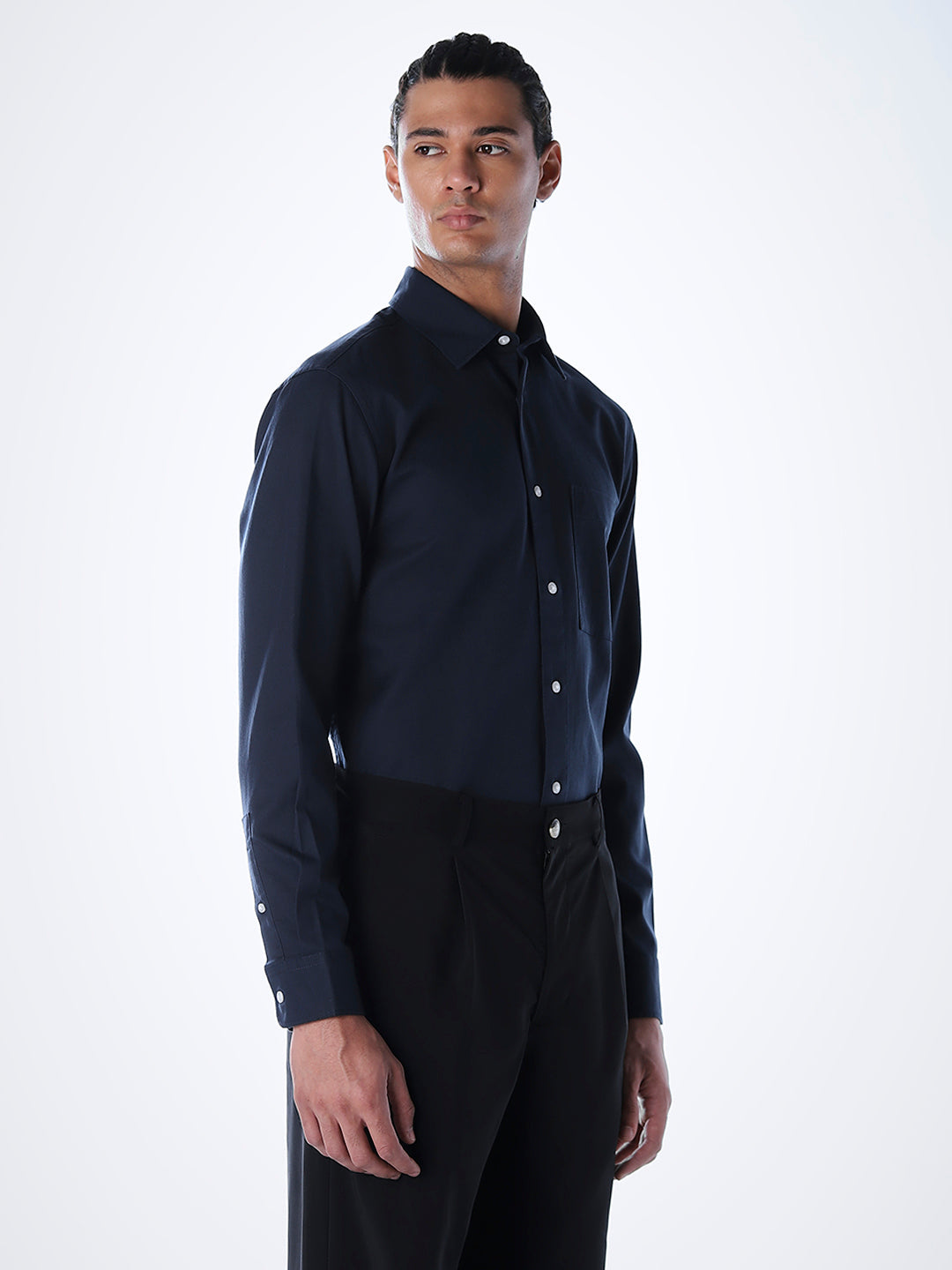 Lyocell Slim Fit Shirt - Blue