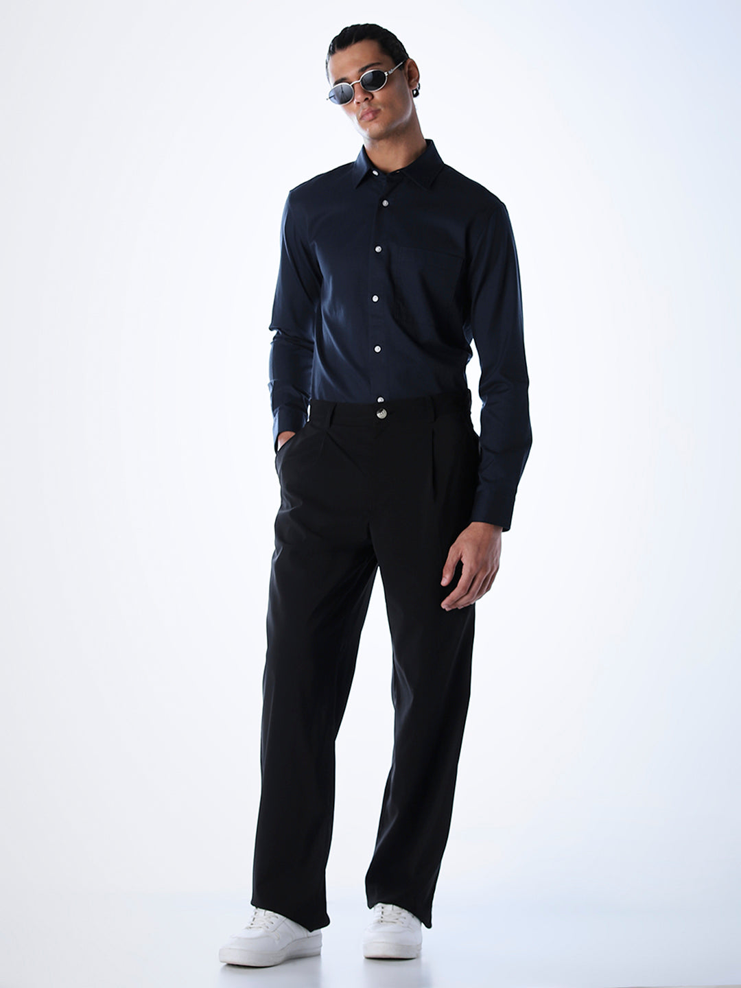 Lyocell Slim Fit Shirt - Blue