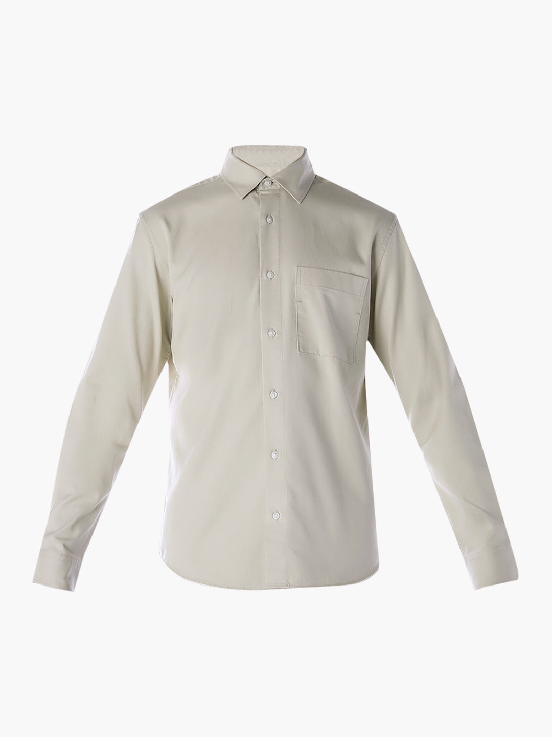 Lyocell Slim Fit Shirt - Beige
