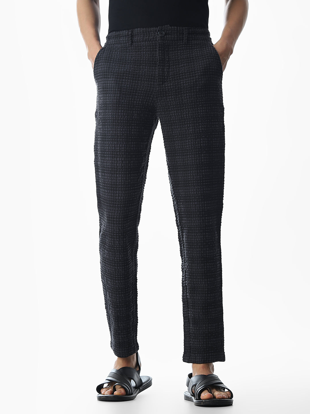 Printed 4 Pocket Slim Fit Pants - S