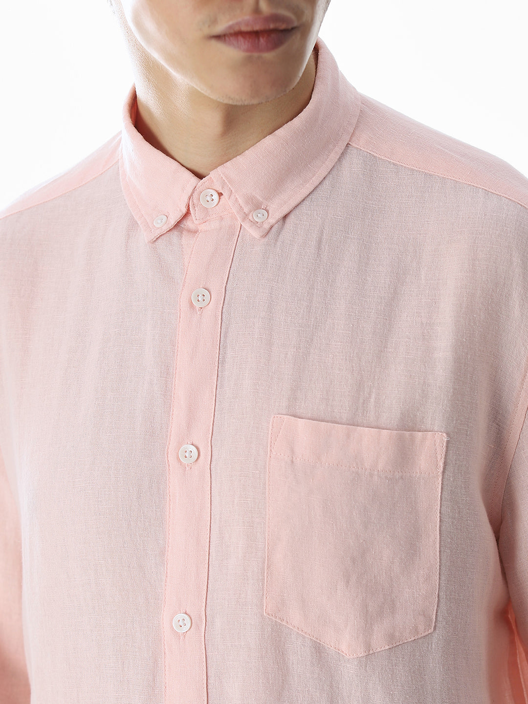 Pink Regular Fit Shirt