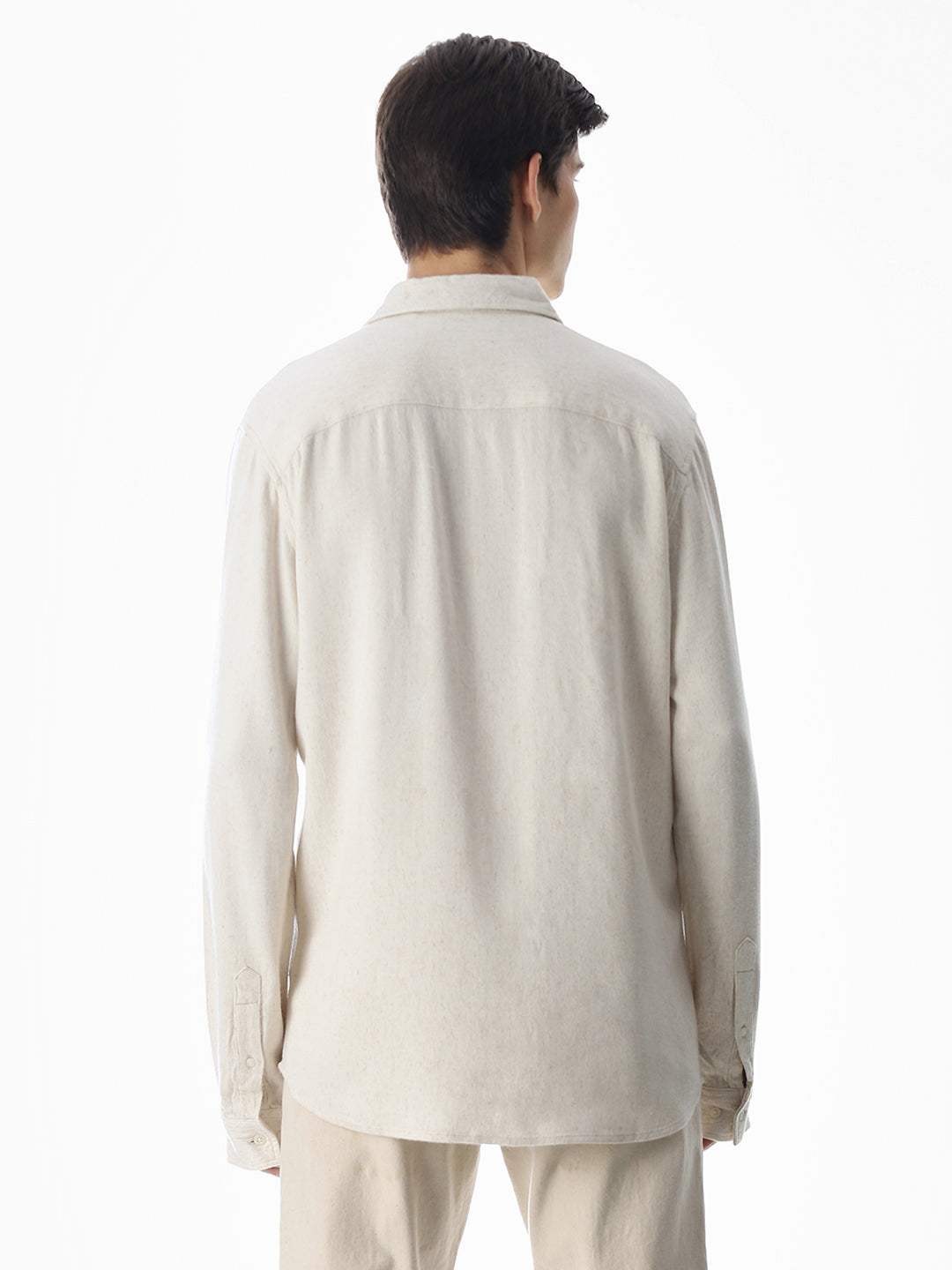 Beige Full Sleeves Shirt