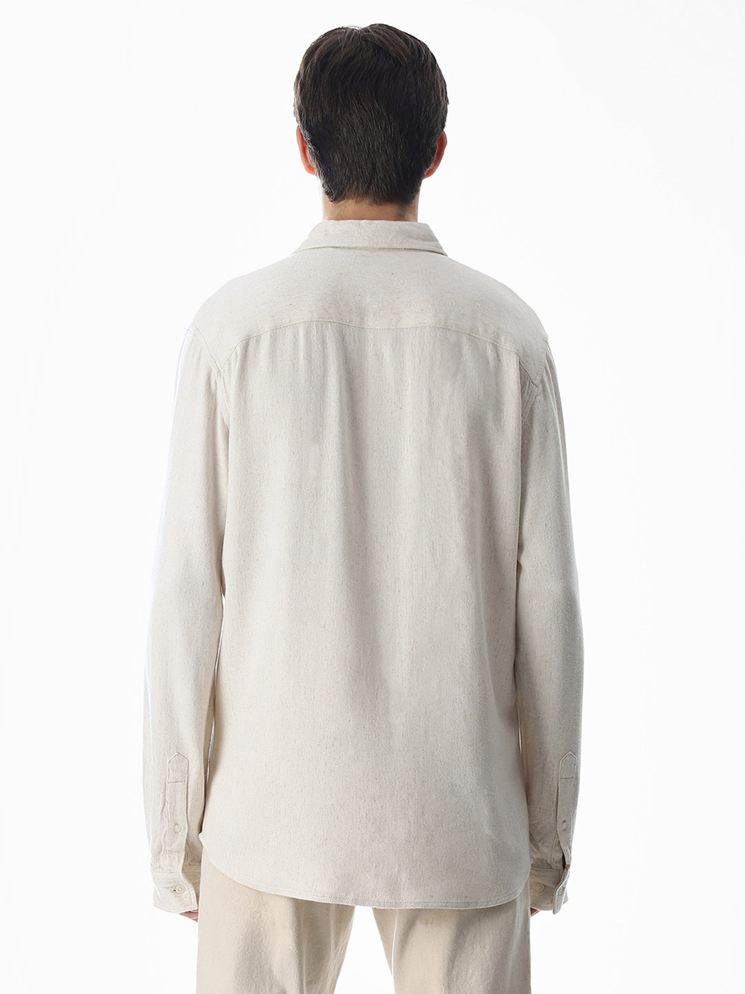 Beige Full Sleeves Shirt