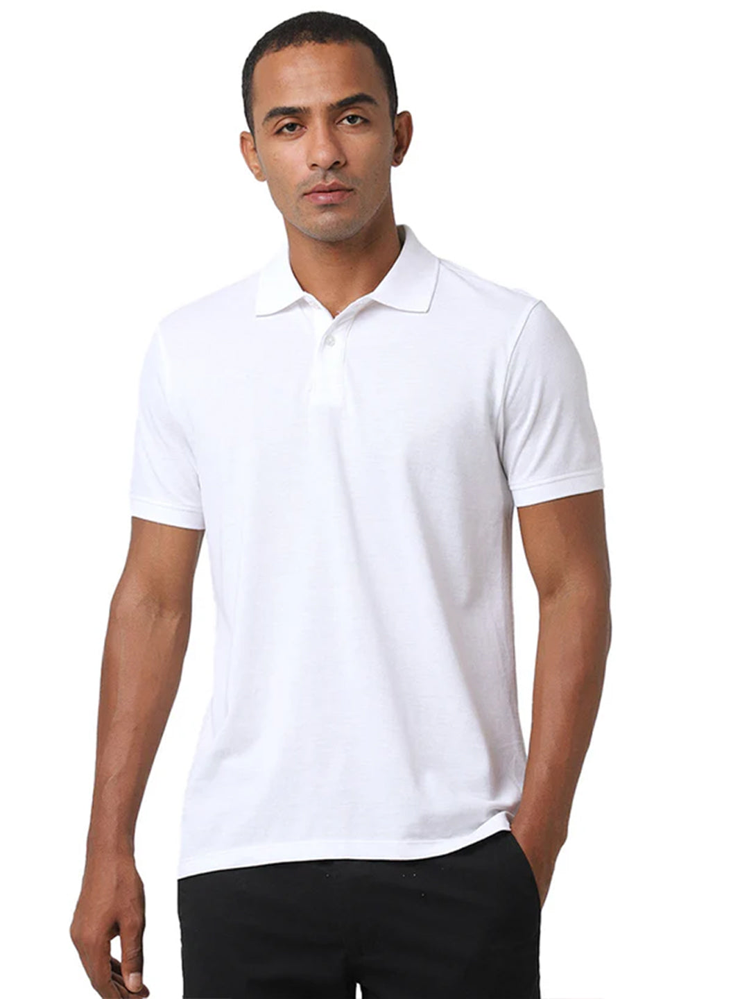 White Regular Fit Polo