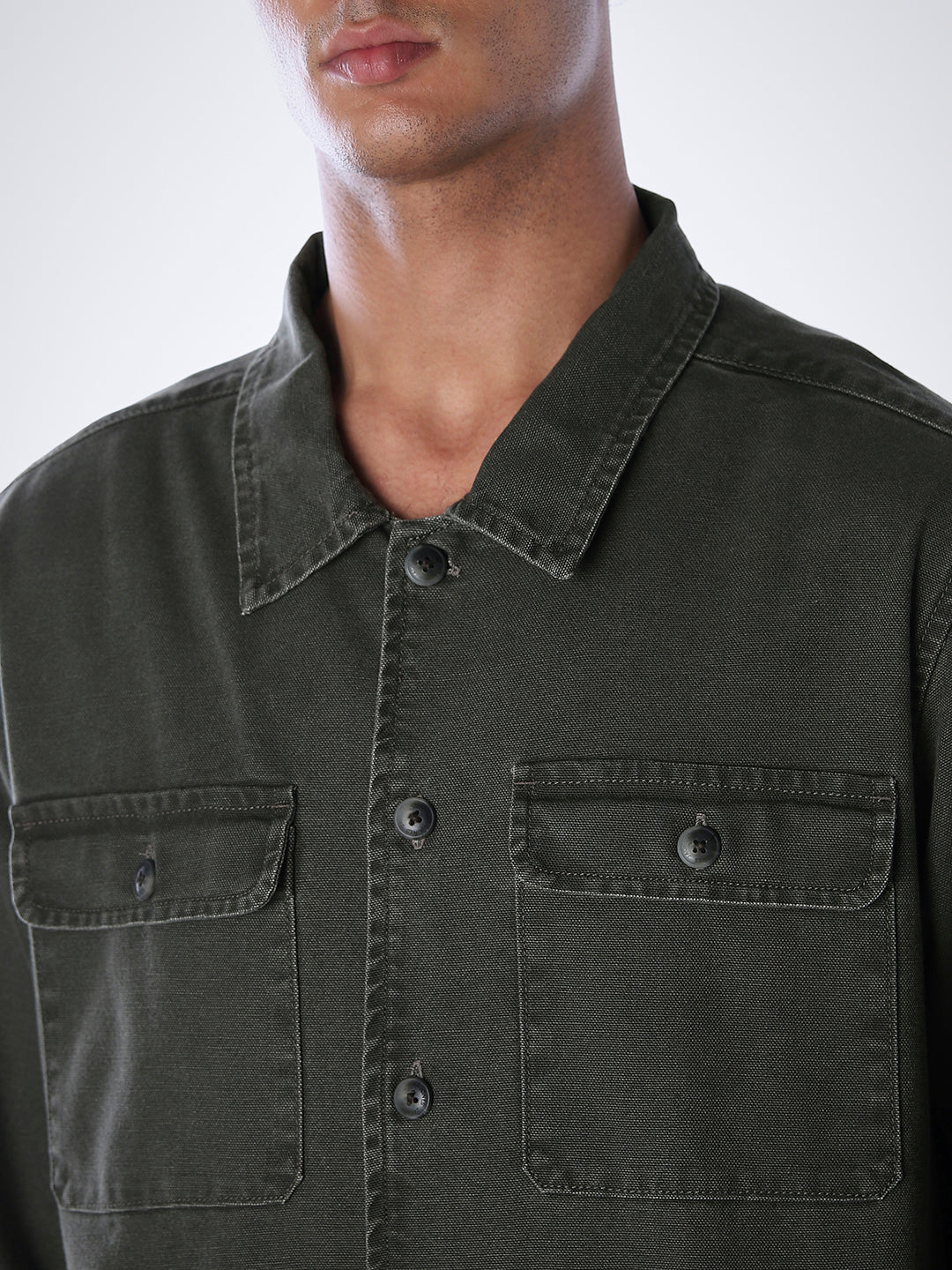 Cotton Denim Regular Fit Shirt