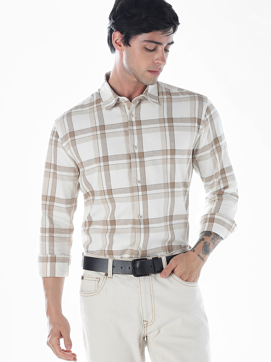 Regular Fit Check Shirt - M