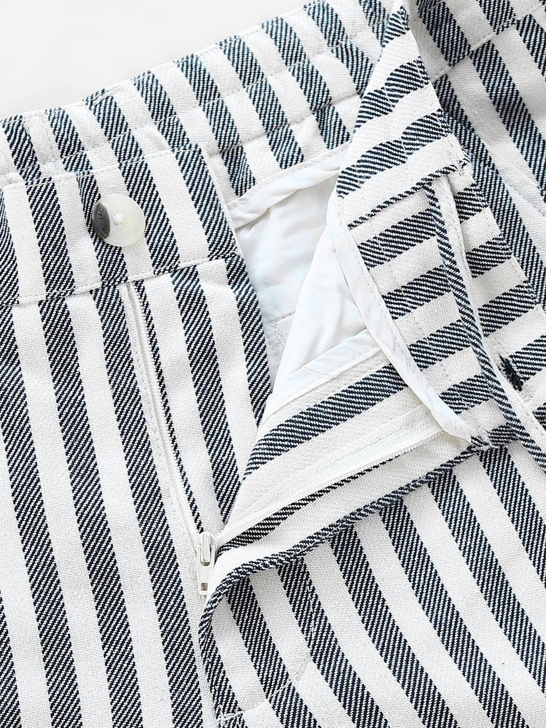 Striped Loose Fit Pants - Blue