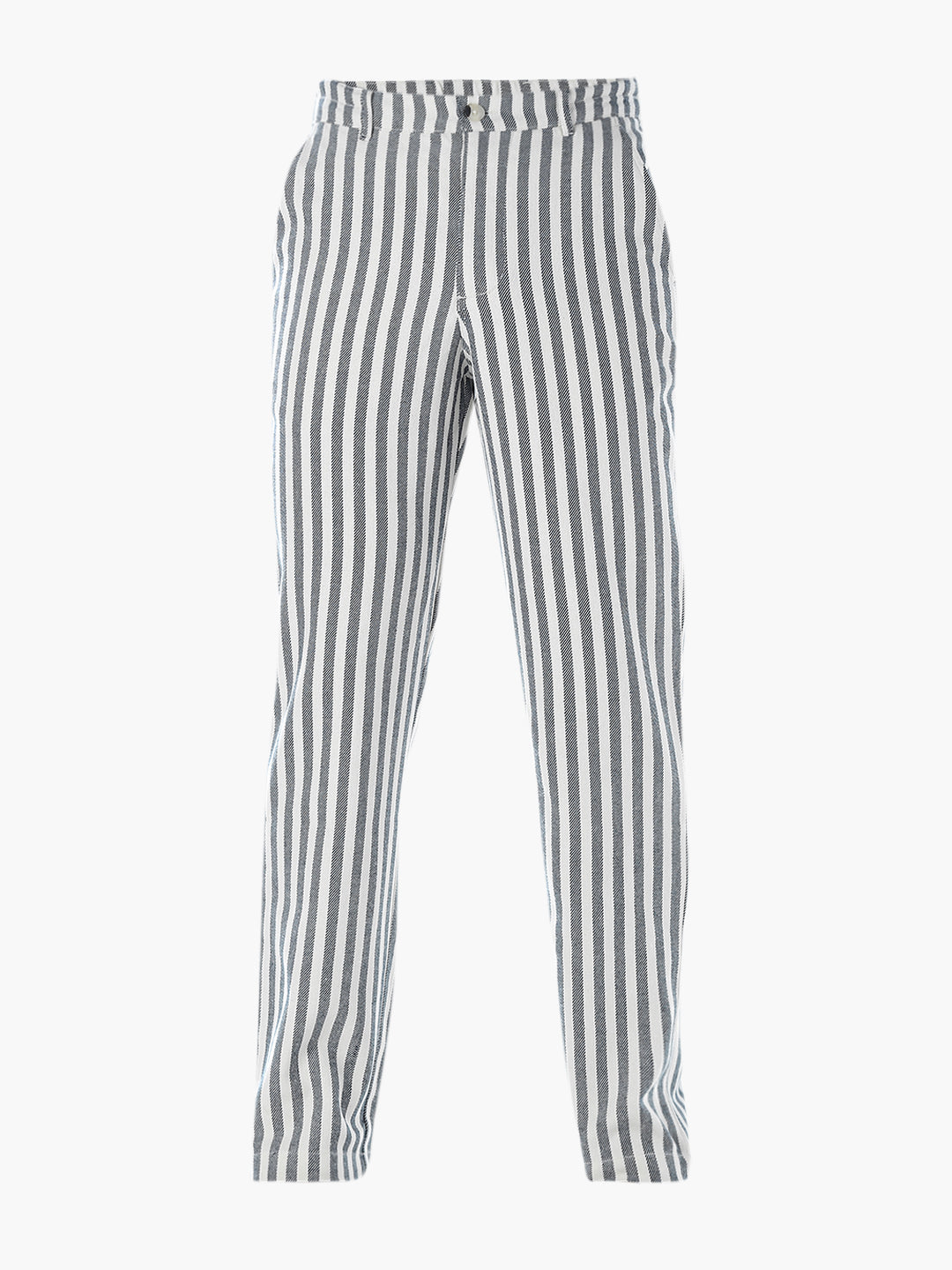 Striped Loose Fit Pants - Blue