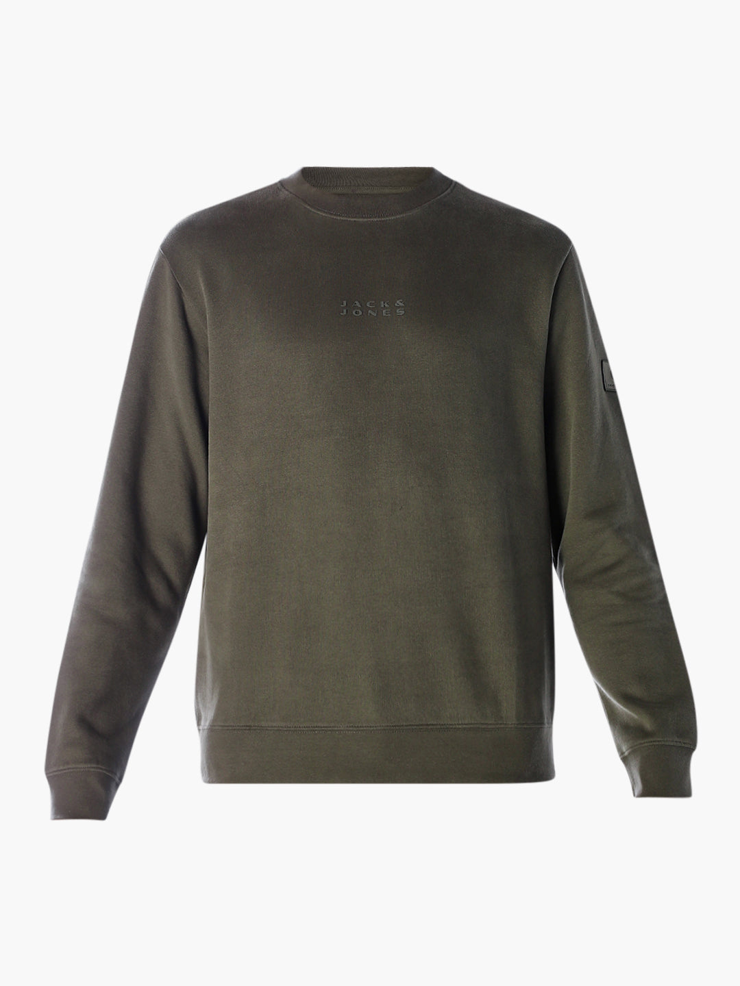 Logo Text Cotton Sweatshirt - Green