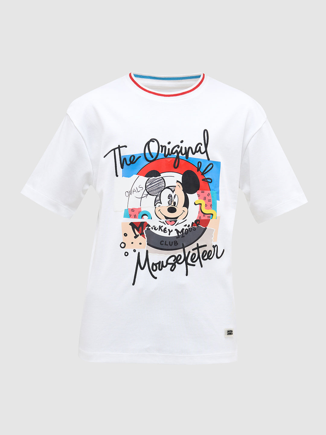 Boys Mickey Print Cotton T-shirt