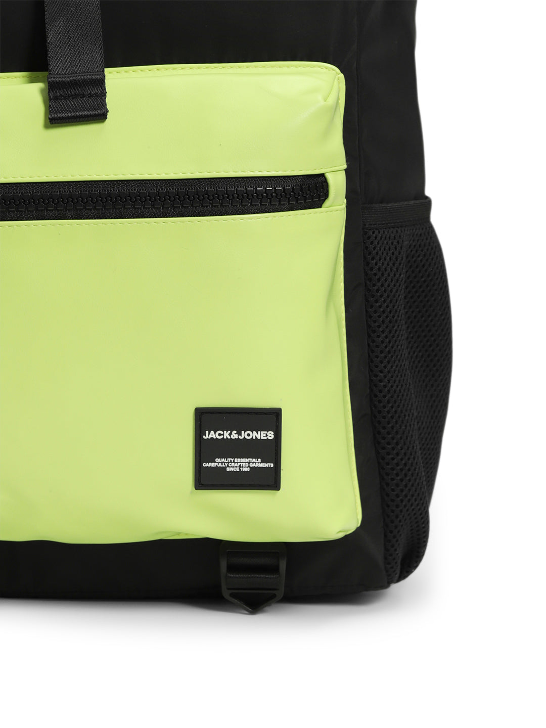Colourblocked Roll-Top Backpack - Yellow