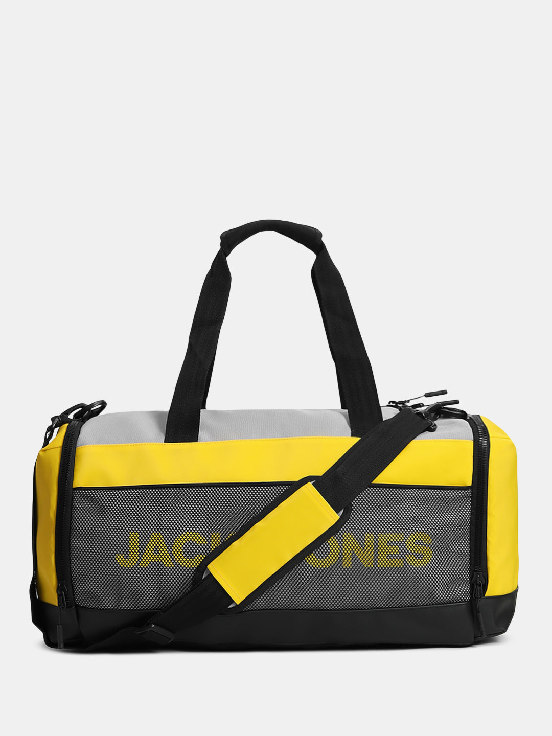 Black & Yellow Duffle Bag - Free Size