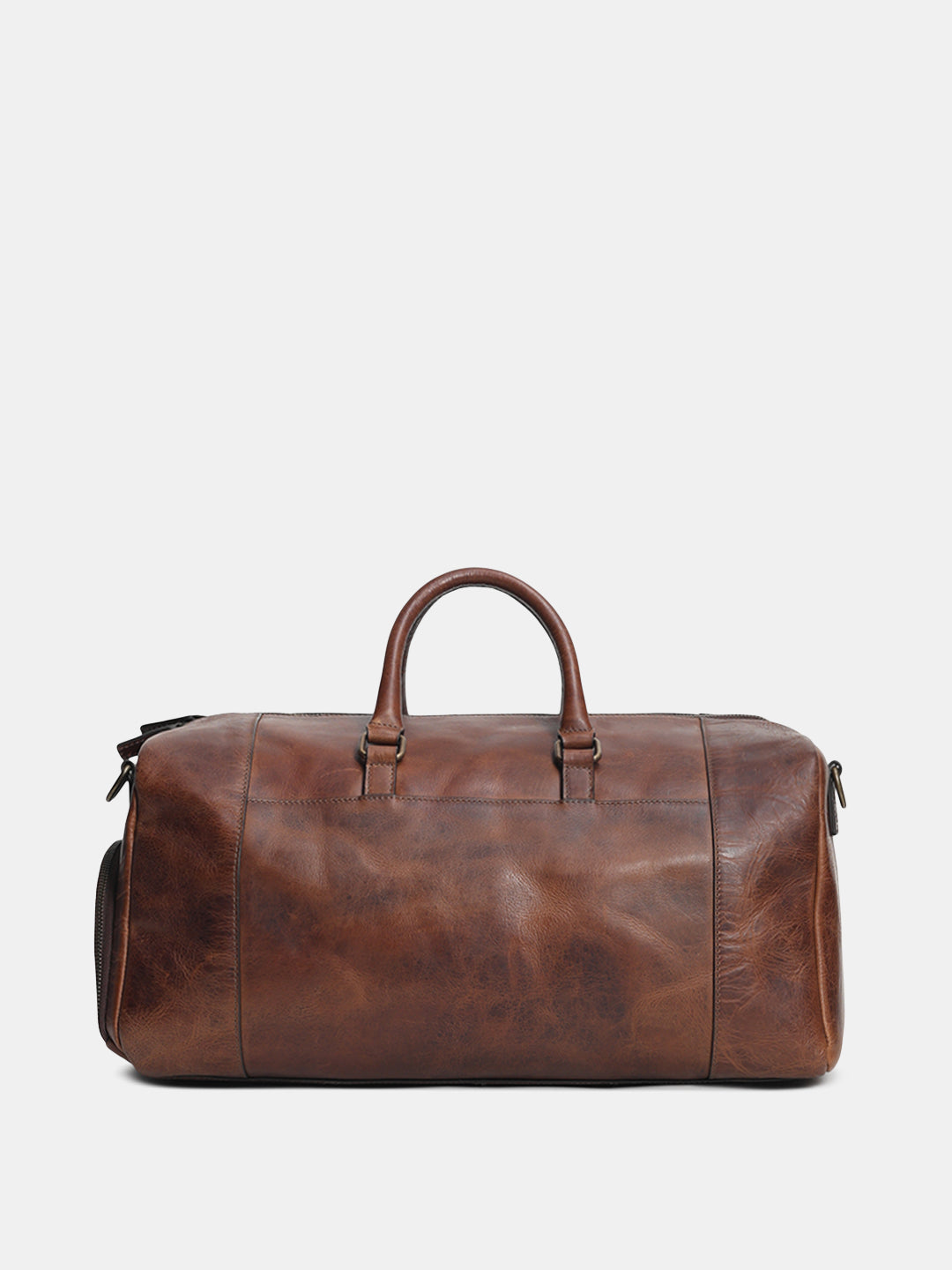 Dark Brown Premium Leather Duffle Bag