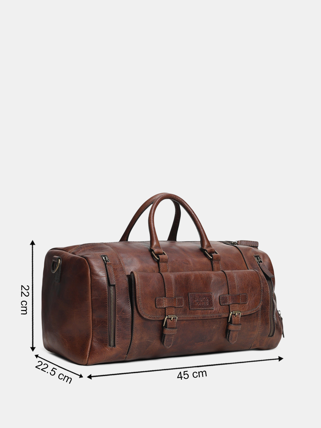 Dark Brown Premium Leather Duffle Bag