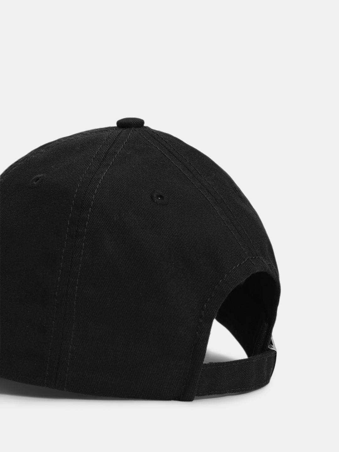 Embroidered Logo Baseball Cap -Black