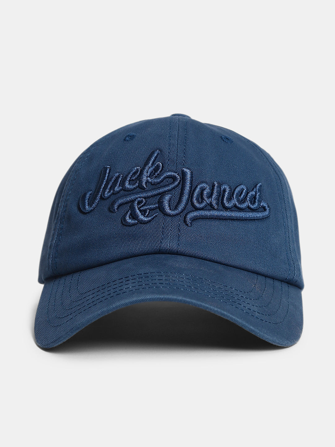 Blue Embroidered Logo Baseball Cap - Free Size