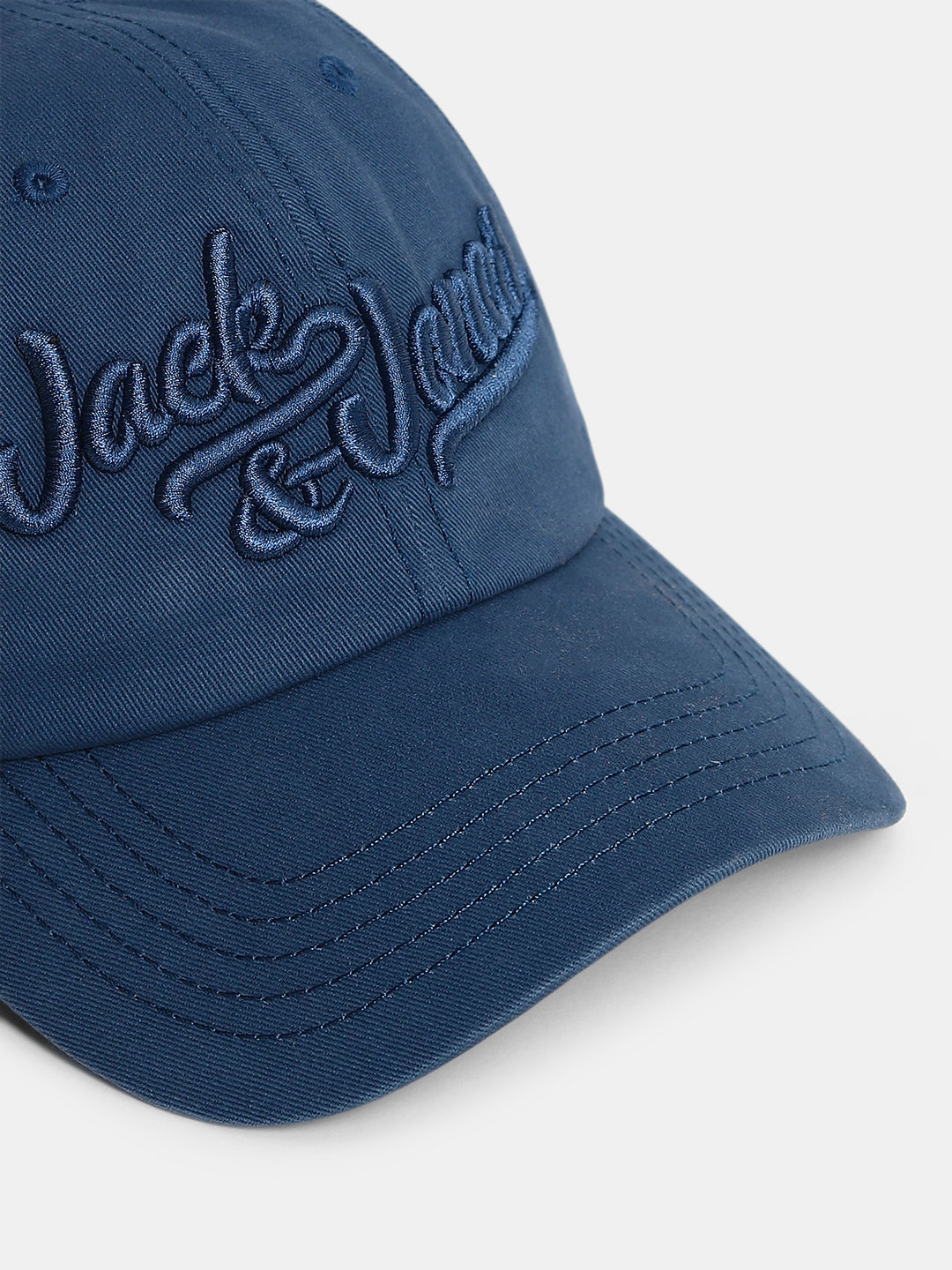 Blue Embroidered Logo Baseball Cap