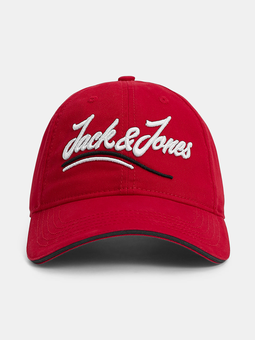 Red Cursive Logo Baseball Cap - Free Size