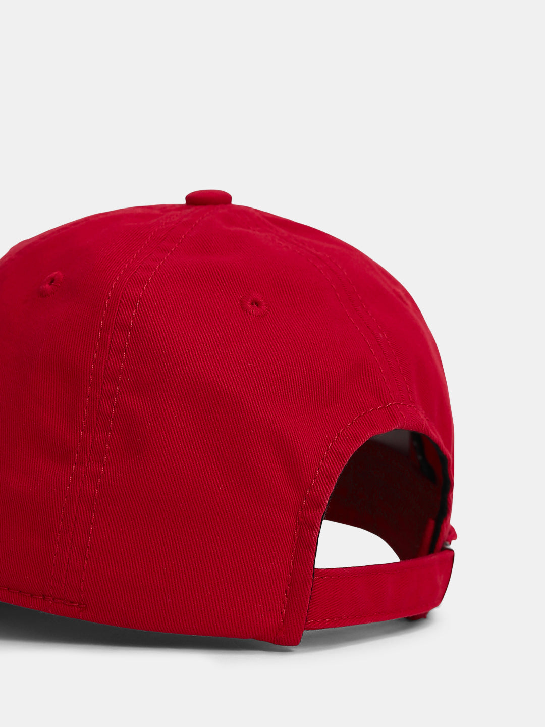 Red Cursive Logo Baseball Cap