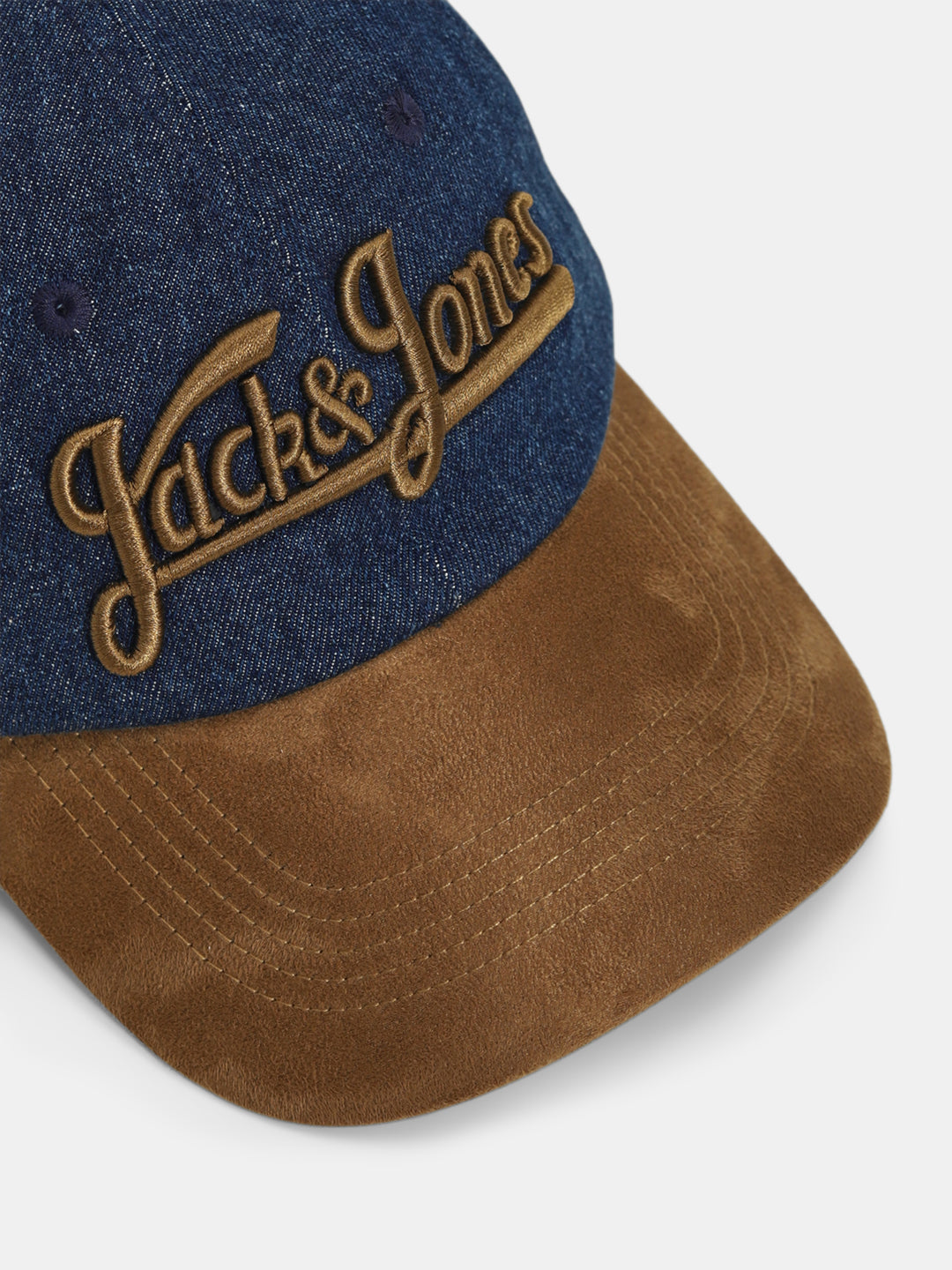 Dual Colour Logo Print Baseball Cap