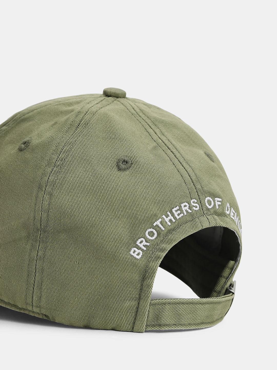 Green Logo Denim Baseball Cap