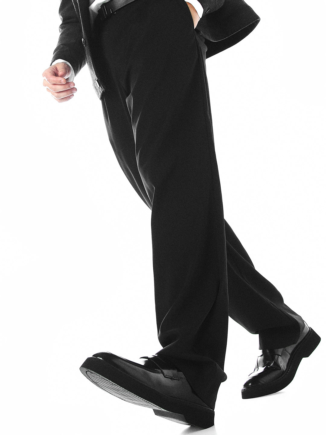 Premium Chunky Loafers - Black - 40