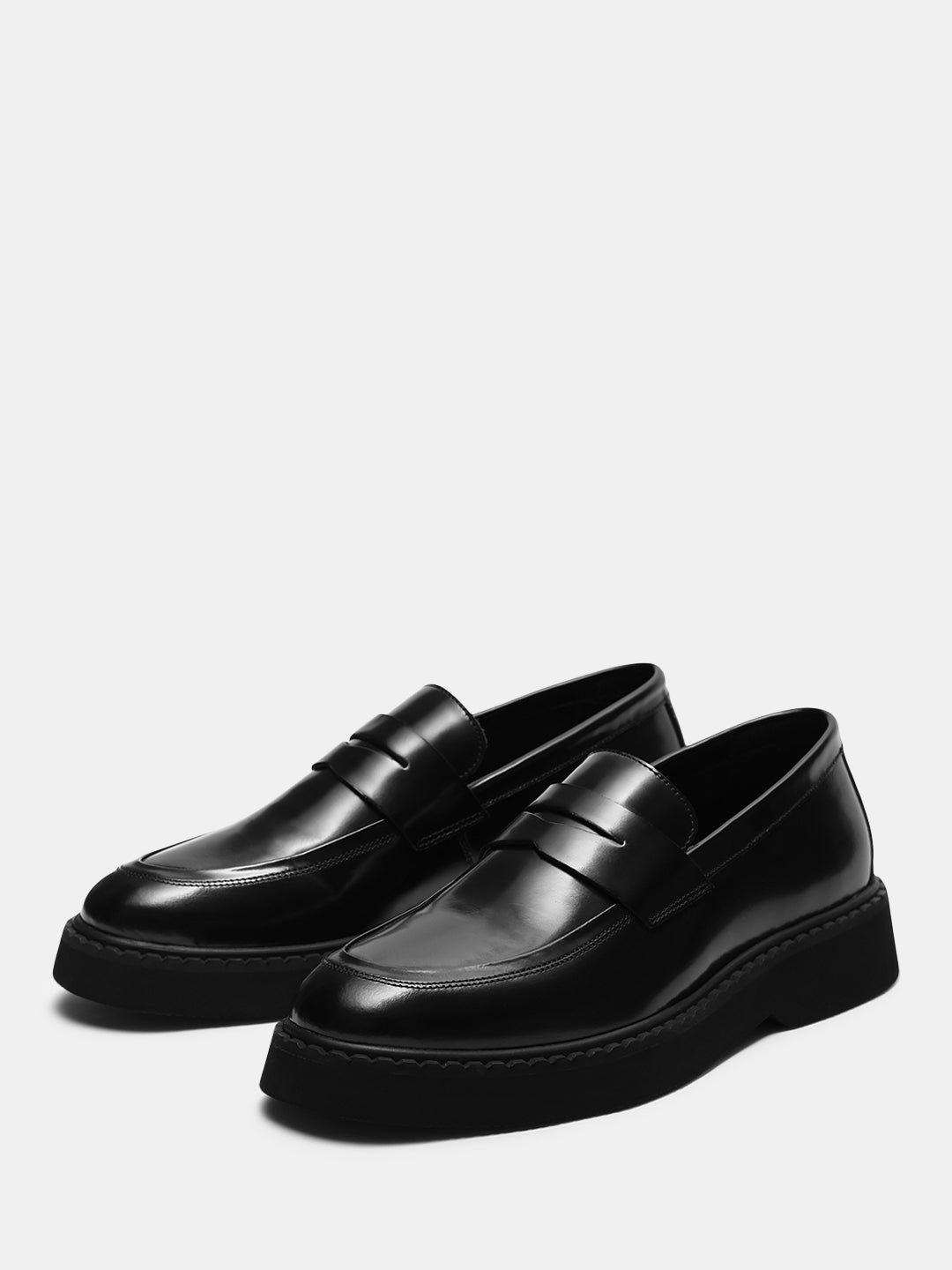 Premium Chunky Loafers - Black