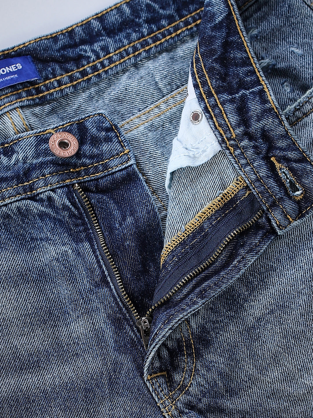 Heavily Distressed Clark Regular Fit Jeans