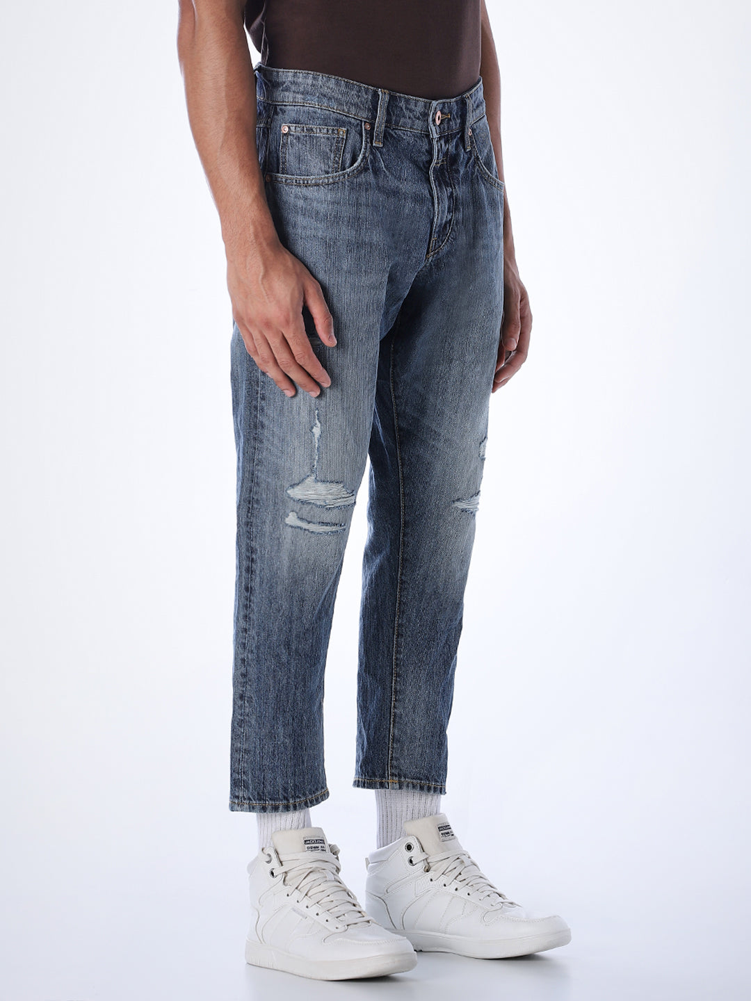 Heavily Distressed Frank Anti Fit Jeans