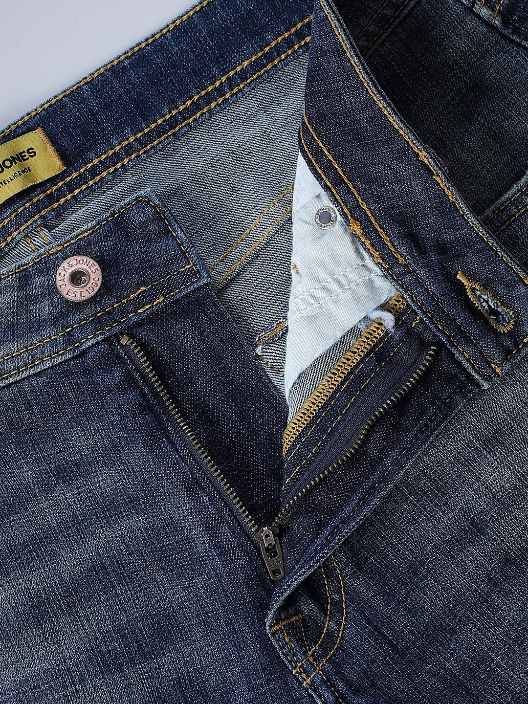 Mildly Distressed Cliff Bootcut Jeans