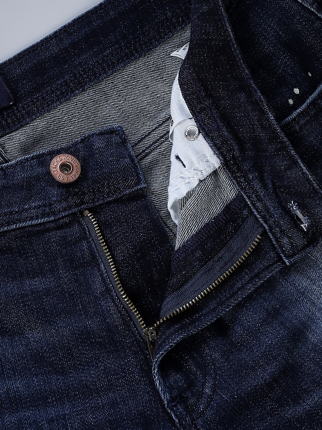 Mildly Distressed Regular Fit Jeans