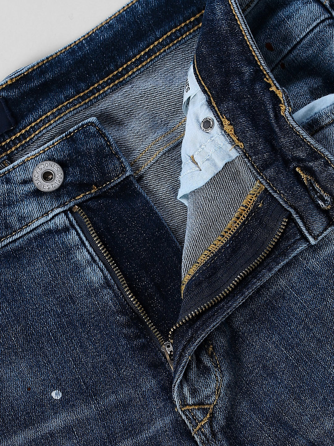 5 Pocket Distressed Bootcut Jeans