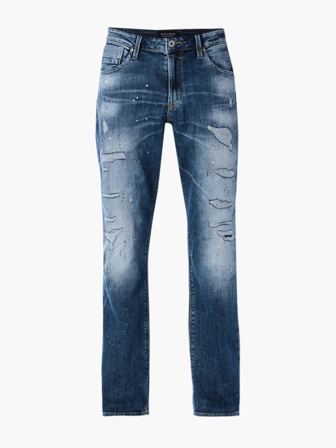 5 Pocket Distressed Bootcut Jeans