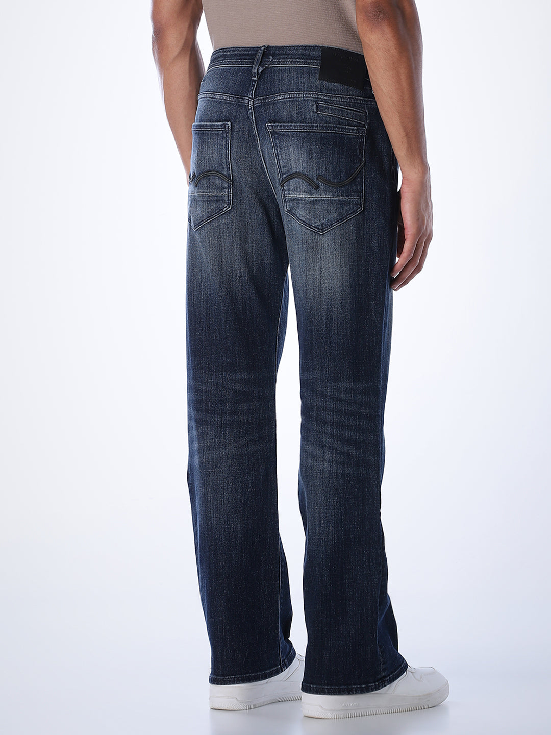 5 Pocket Cliff Bootcut Jeans - Dark Blue