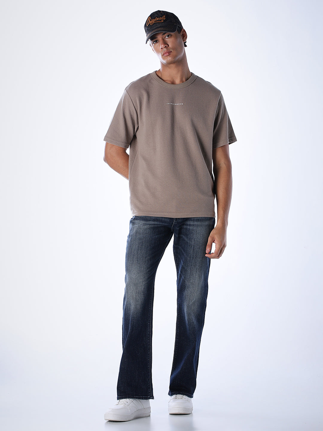 5 Pocket Cliff Bootcut Jeans - Dark Blue