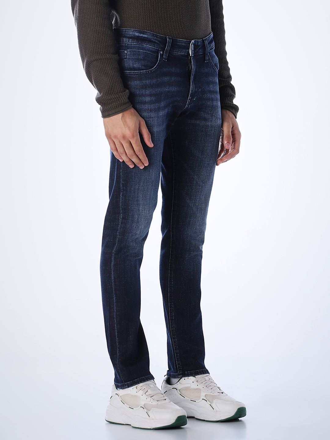 5 Pocket Glenn Slim Fit Jeans - Dark Blue