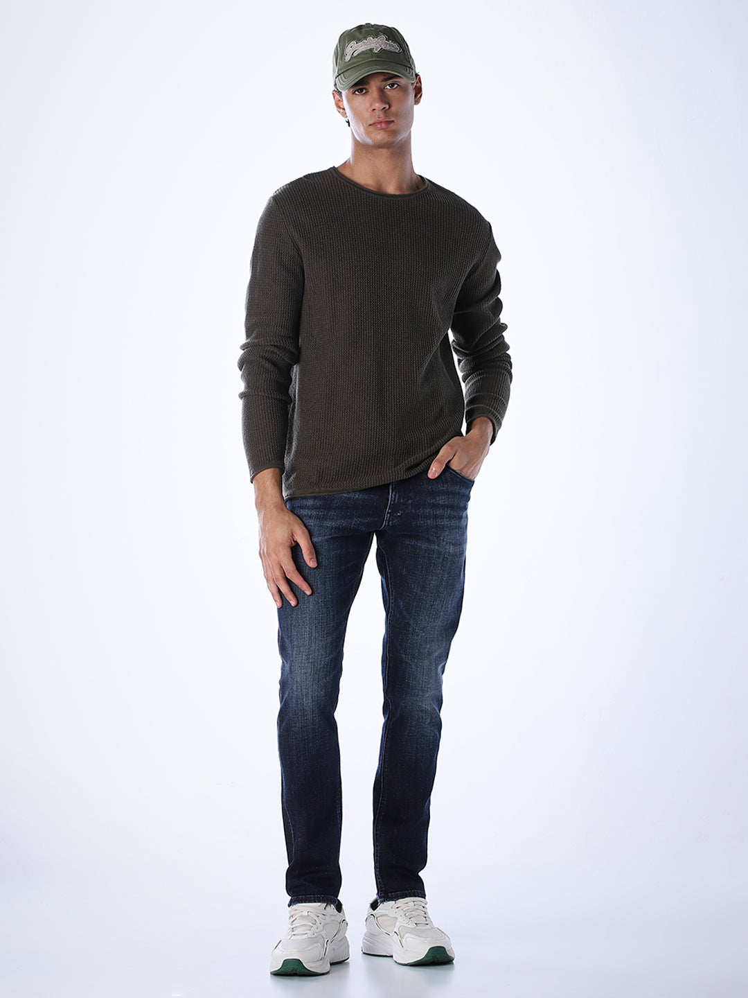 5 Pocket Glenn Slim Fit Jeans - Dark Blue