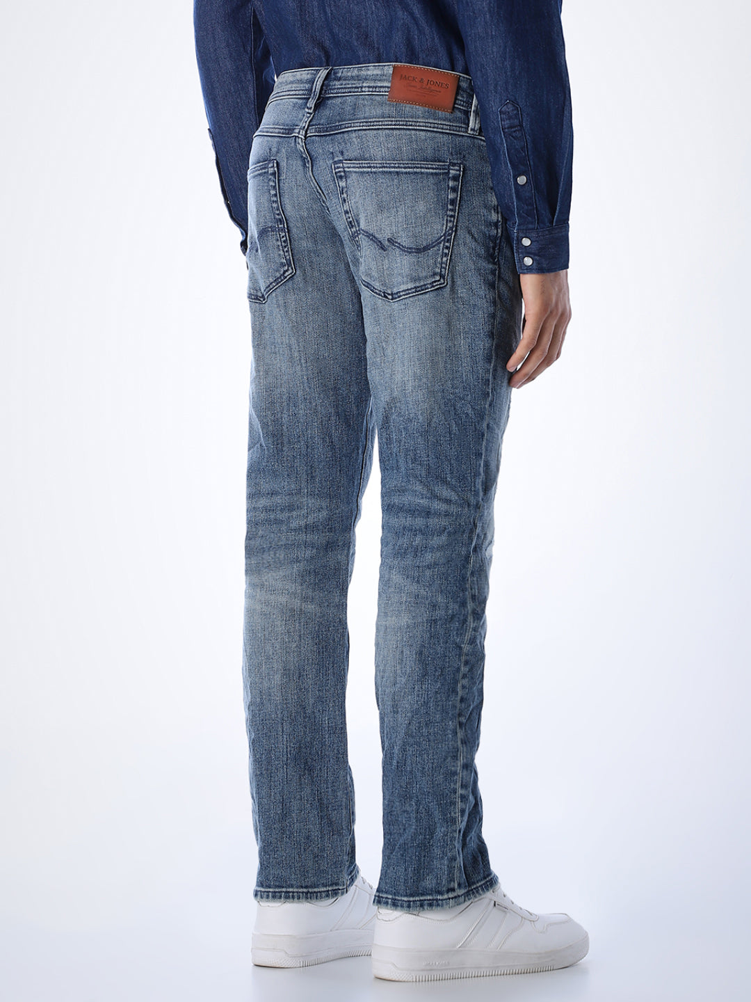Mildly Distressed Clark Regular Fit Jeans