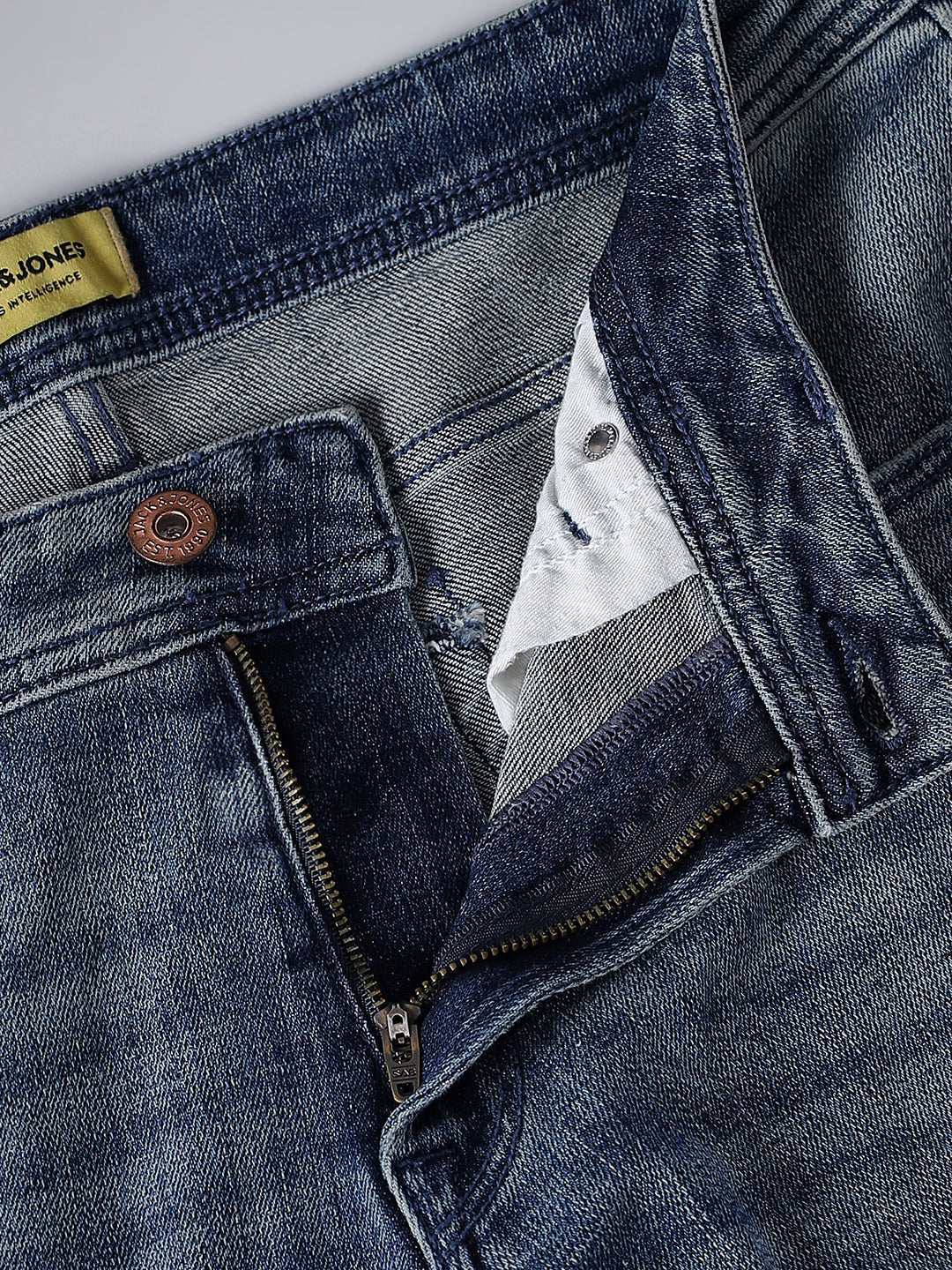 Mildly Distressed Clark Regular Fit Jeans