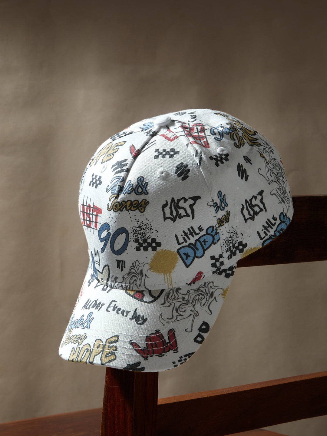 Boys Typographic Print Cap