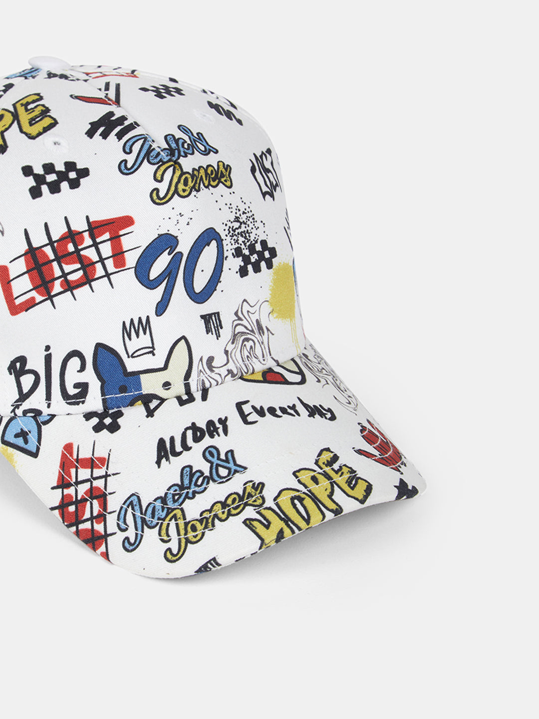Boys Typographic Print Cap