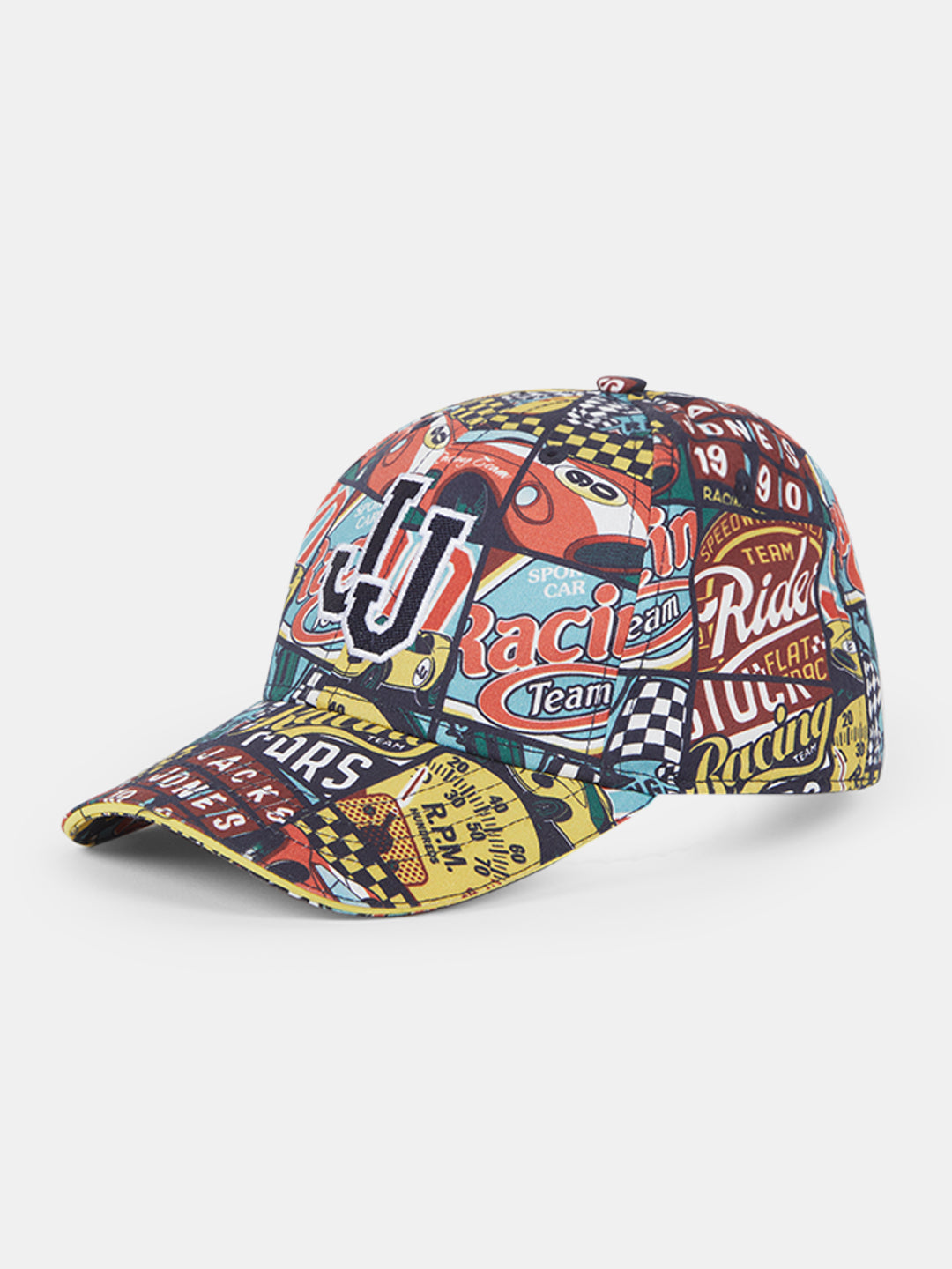 Boys Racer Printed Cotton Cap