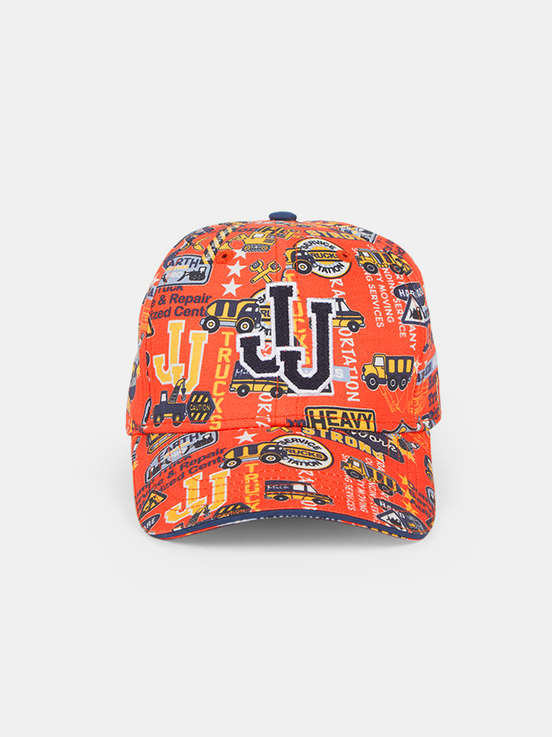 Boys Red Printed Cap